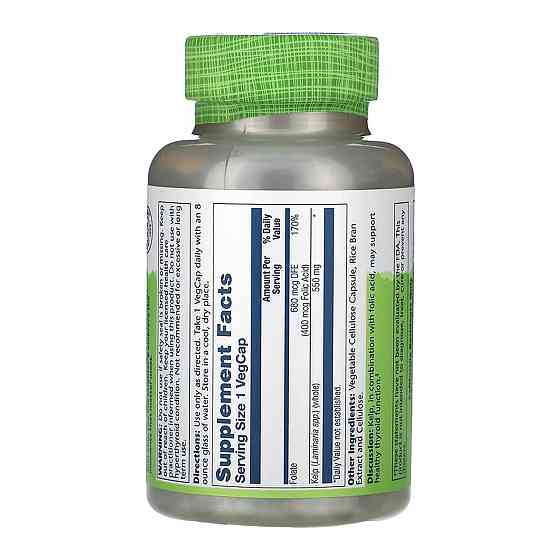 Бурые водоросли Solaray Kelp 550mg 180 вег капс Киев