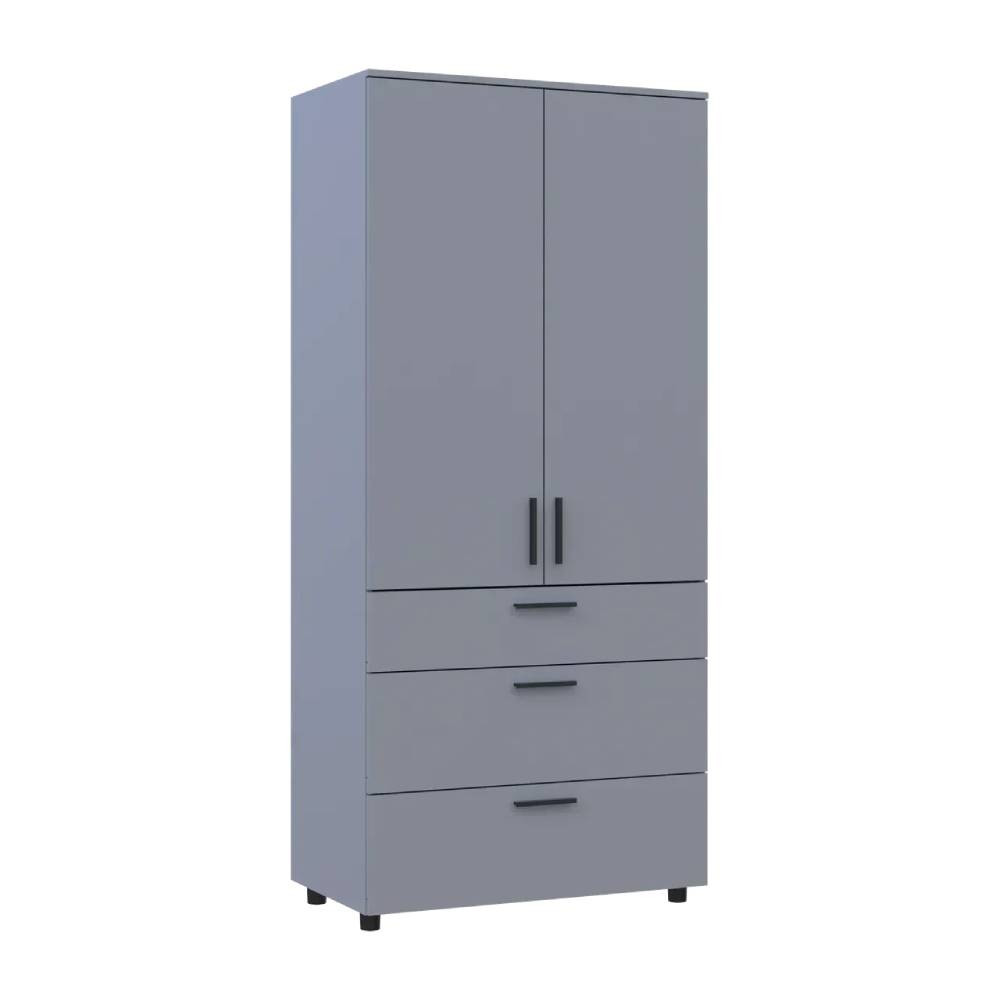 Шафа для одягу Doros Торн Сірий 2 ДСП/3Ш (полиці) 90х51.6х200 (DRS-012024) Дніпро - фото 7