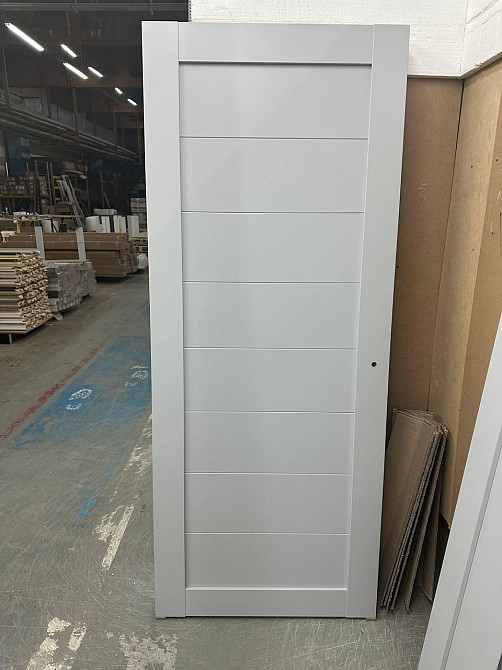 Двері екокошпон, Полотно, серія TETRA, Модель Т-04 (глуха) Колір: Сірий мат. (НОВИНКА) Київ - фото 2