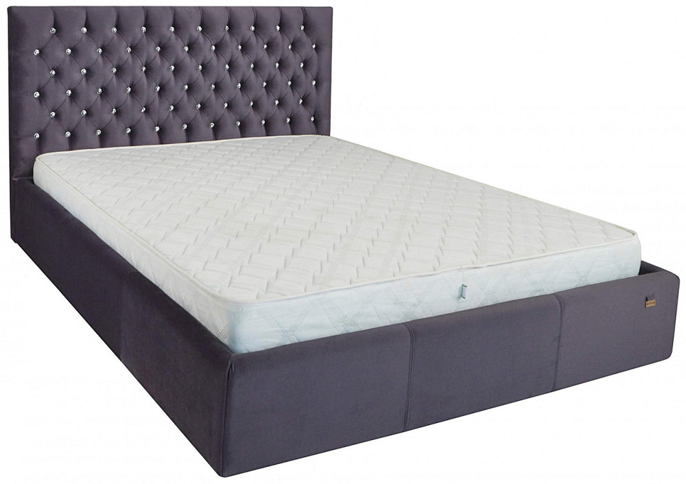Ліжко Двоспальне Cambridge Comfort 180 х 200 см Missoni 022 С1 З підйомним механізмом та нішою для білизни Фіолетовий Дніпро - фото 17