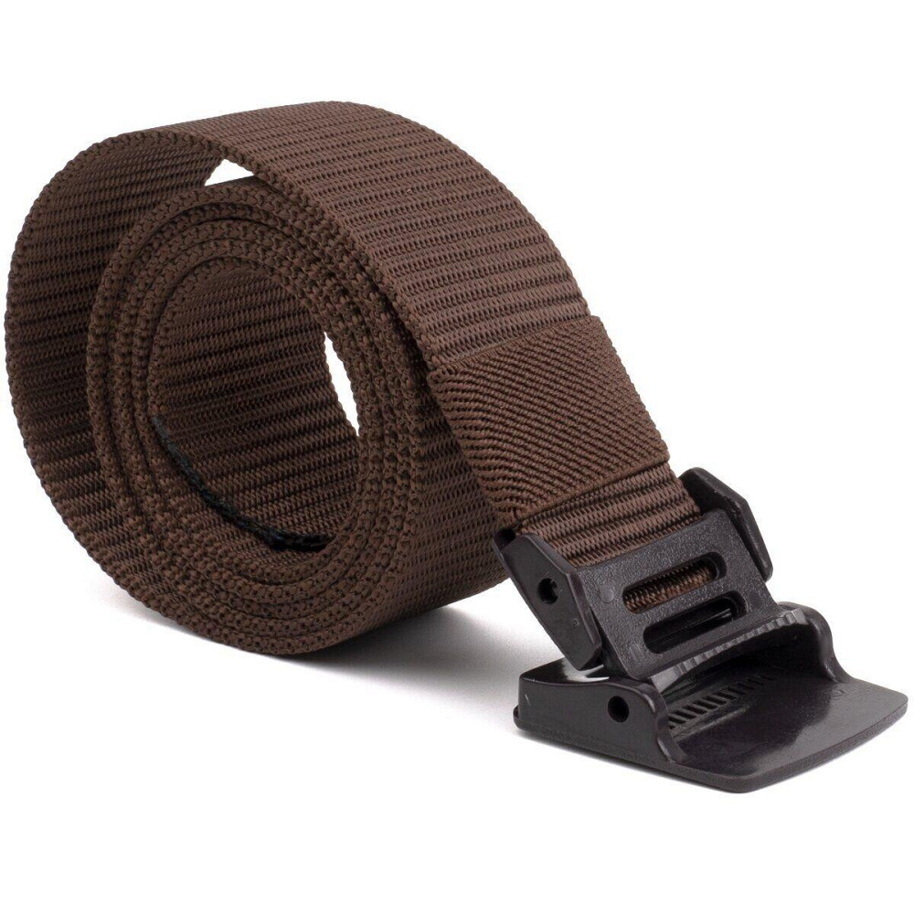 Тканевый мужской ремень Vintage 20229 Коричневый Киев - изображение 6