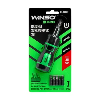 Реверсивна викрутка WINSO PRO 6 в 1 — універсальний інструмент для кожного майстра Ковель - фото 1