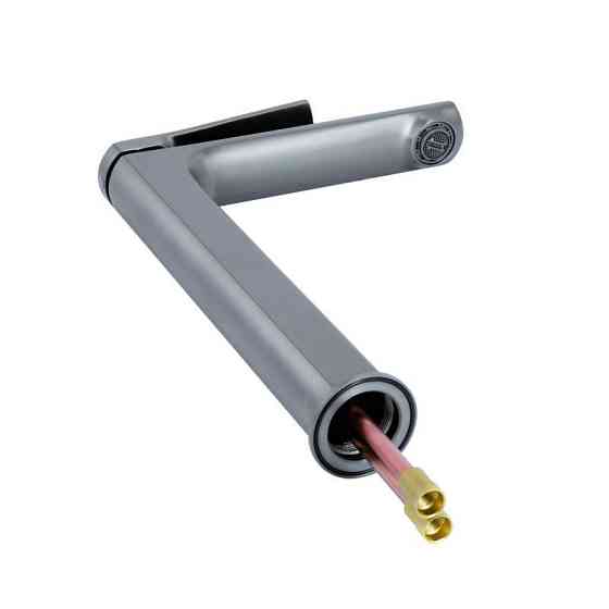 Змішувач для раковини Qtap Slavonice QTSLA269GMB45925 (k35), одноважільний, високий, Gunmetal Black PVD Харків
