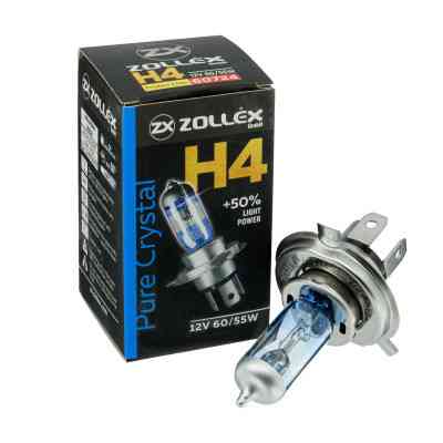 Автолампа Zollex H4 12V 60/55W Pure crystal (2860724) Вінниця