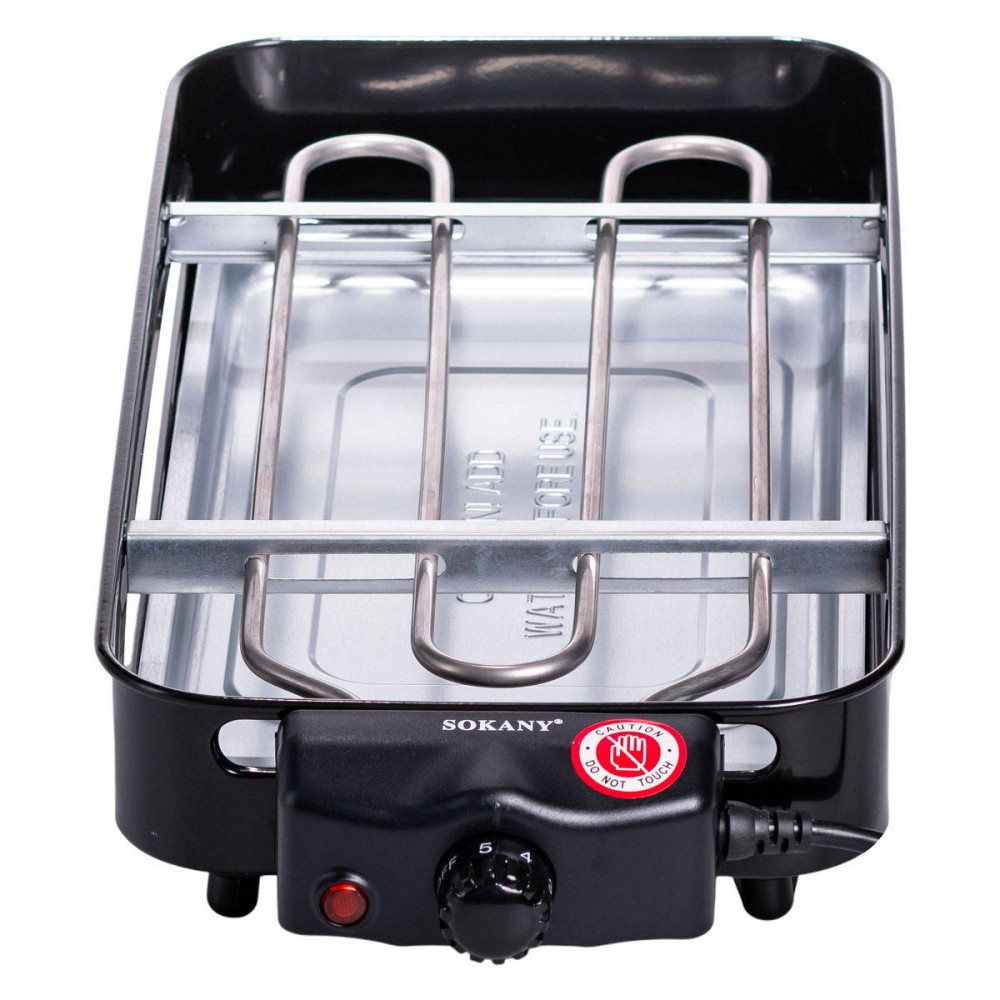 Электрический гриль  настольный черный 1500 Вт Sokany SK-6112 Киев - изображение 6