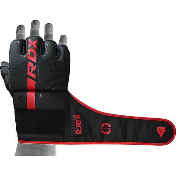 Рукавиці ММА RDX F6 KARA Matte Red XL (капа в комплекті) Кам'янське
