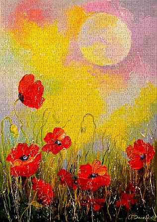 Пазл Маки в місячному світлі - Poppies in the Moonlight (Enjoy-1823) Киев