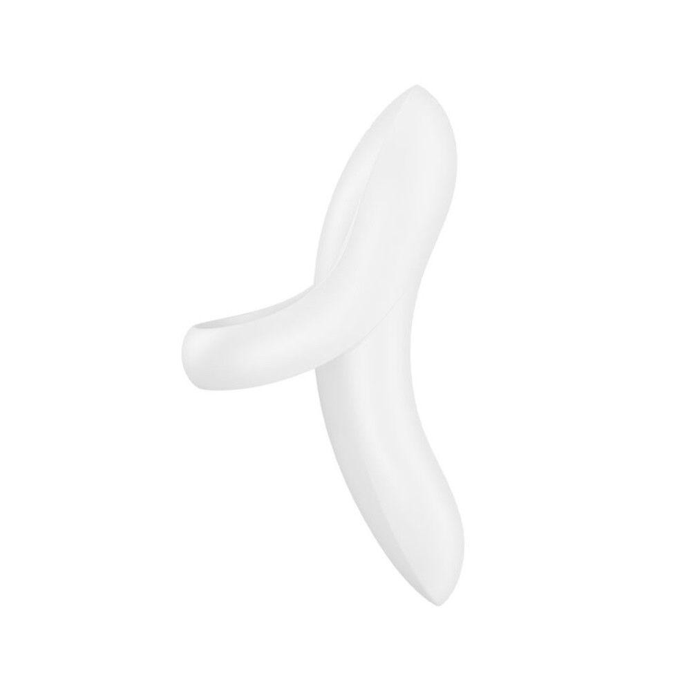 Вібратор на палець Satisfyer Bold Lover White, гнучкий Sex Aura Київ - фото 2