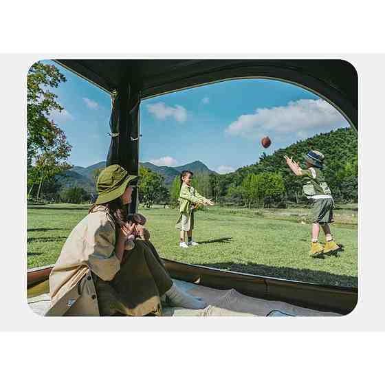 Намет тримісний автоматичний із тентом Naturehike Ango CNK2550WS010, S, коричневий Київ