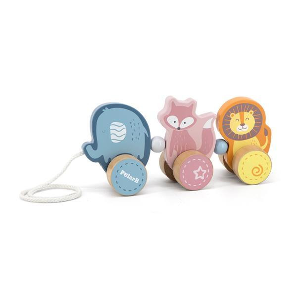 Дерев'яна каталка PolarB Звірята (44023) Харків - фото 1