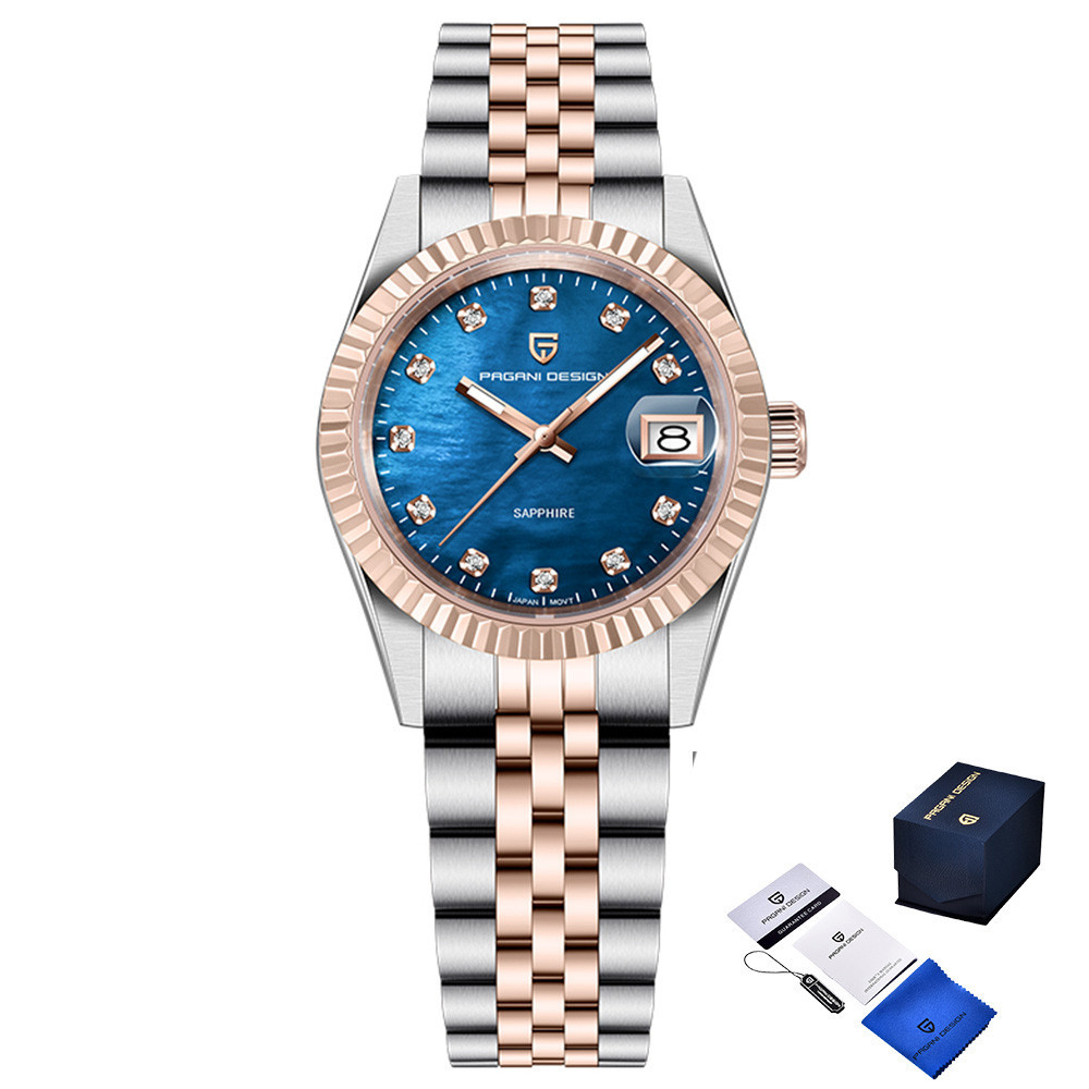 Pagani Design PD-1794L Silver-Rose Gold-Blue Київ - фото 1