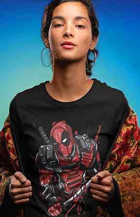 Футболка аниме Суперхеро Биртхдай Суперхеро Гифт оверсайз (S/M/L) Черний AnimeJ0901 Днепр