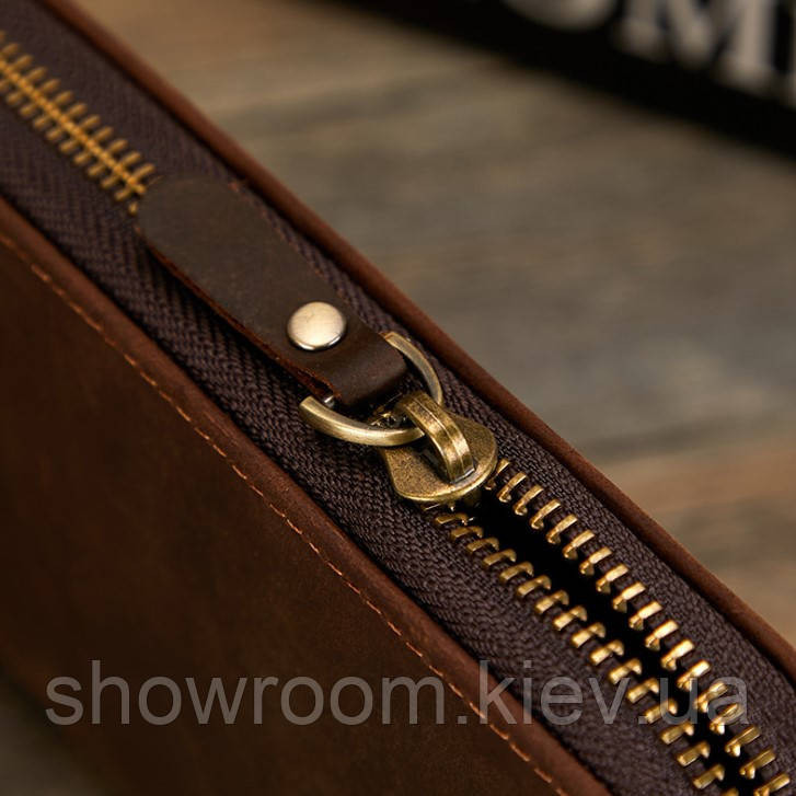 Мужской кожаный кошелек на два отделения Wild Leather (2123) Киев - изображение 6