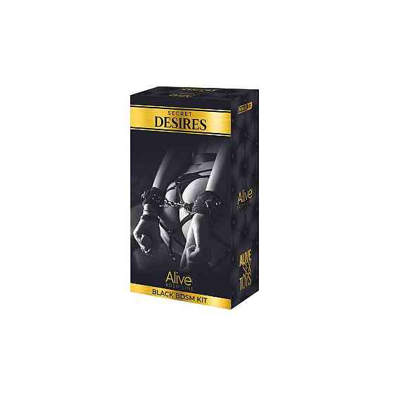 Набір аксесуарів БДСМ Alive Secret Desires Black Kit (8 pcs) Sex Aura Київ