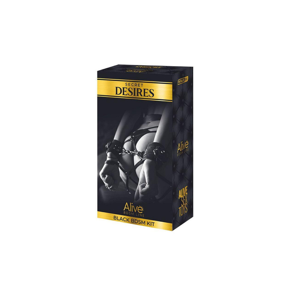 Набір аксесуарів БДСМ Alive Secret Desires Black Kit (8 pcs) Sex Aura Київ - фото 2