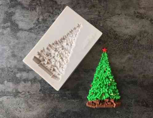 Силиконовый молд Елка 78 на 50 см серый Киев