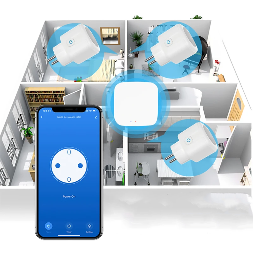 Розумна WiFi розетка 20А з лічильником електроенергії 4400Вт, Tuya Smart / Розетка з таймером та вимикачем Київ - фото 6