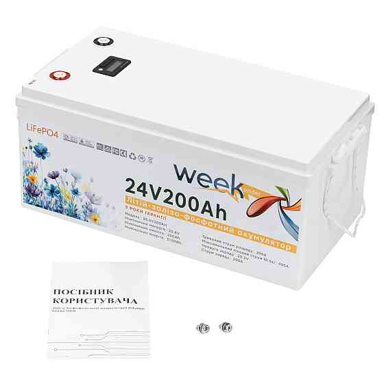 Акумулятор Weekender LiFePO4 25.6 V 200 Ah 2026 Рік літій-залізо-фосфатний тяговий акб Київ