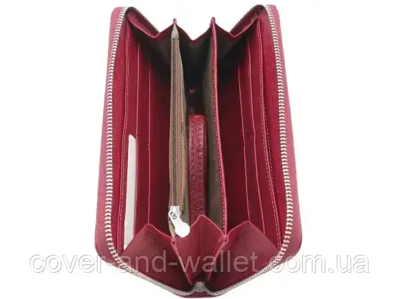 Розовый женский кожаный кошелек на молнии Boston B272 Киев - изображение 5