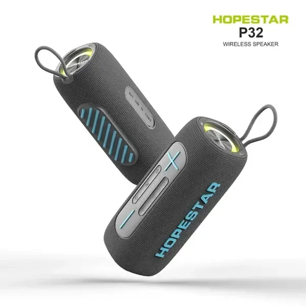 Колонка Hopestar P32 Black, 20 Вт, Bluetooth, Power Bank, до 5 годин роботи, USB, TF, вологозахищена Одеса - фото 2