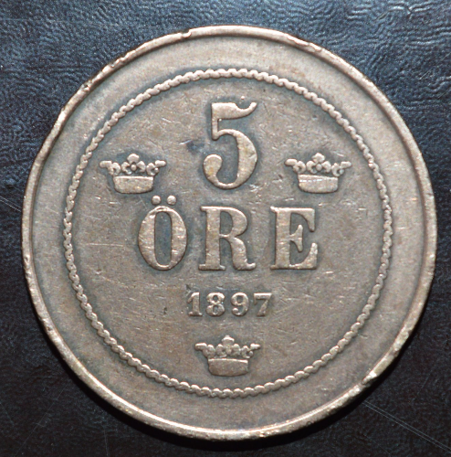 Швеція 5 ері 1897 р Полтава - фото 1