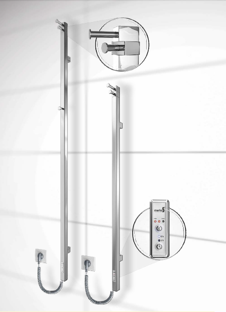 Электрический полотенцесушитель Mario Рей Кубо-І 1500x30/130 TR таймер-регулятор Киев - изображение 2