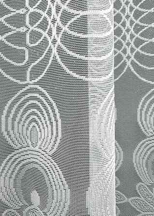 Тюль жаккард, цвет белый 1608т Киев