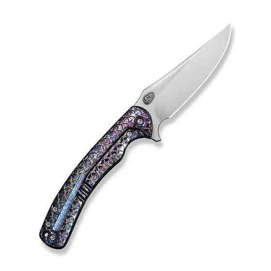 Ніж складаний туристичний Weknife Dracarys, (9.1 см) Böhler M390 / титан 6AL4V полум’яний Київ