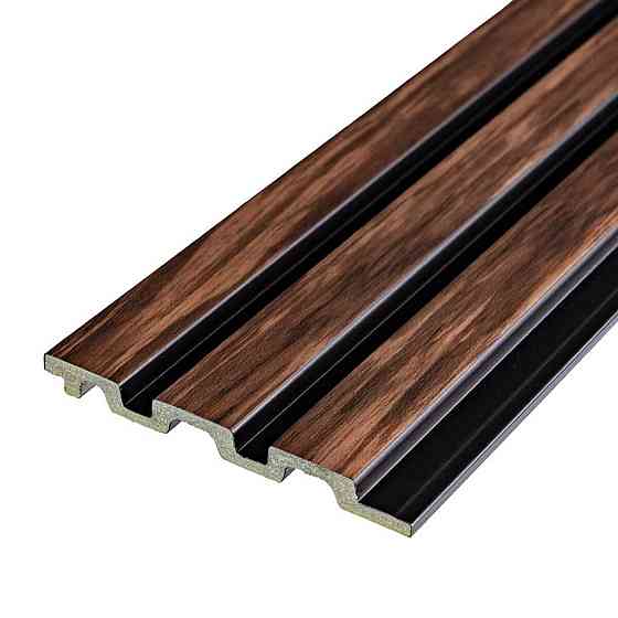 Рейка декоративная PS 2900х120х12мм Темный орех SW-00001745 Днепр