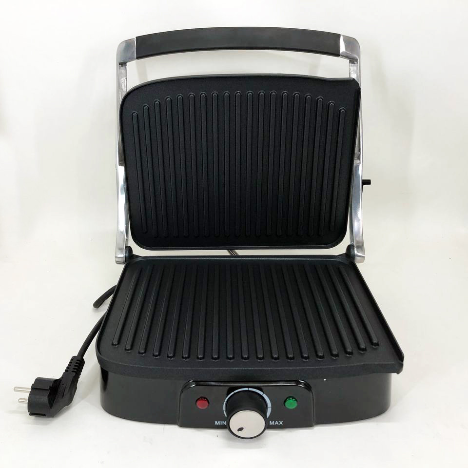 Електричний гриль для квартири Rainberg, Універсальний гриль для домашніх страв, Домашня бутербродниця VM-81 Львів - фото 3