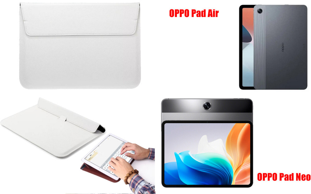 Чохол-конверт VitoCase для OPPO Pad Air, Pad Neo, з функцією підставки для планшета Білий Київ - фото 1