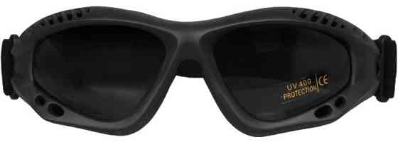 Тактические Очки затемненные с резинкой и чехлом Mil-Tec от Sturm 