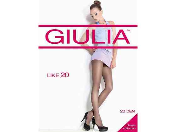 Колготки чорний жіночі поліамідні класичні LIKE nero 20 DEN р.2 ТМ GIULIA Київ
