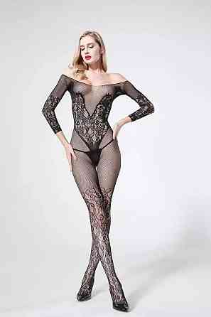 Эротический бодистокинг кружевной из сетки,женское сексуальное белье,универсальный размер рост:145–185 см, One Size черный,8808 Каменец-Подольский