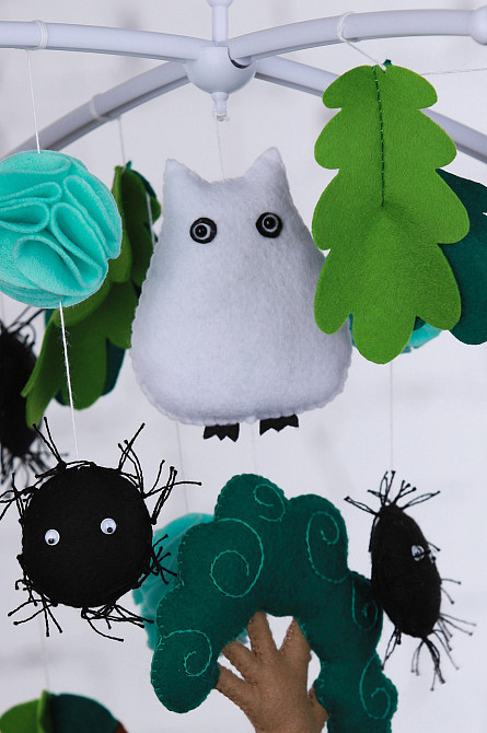 Дитячий мобіль на ліжечко для немовлят WooolyWool «Тоторо» Київ - фото 5