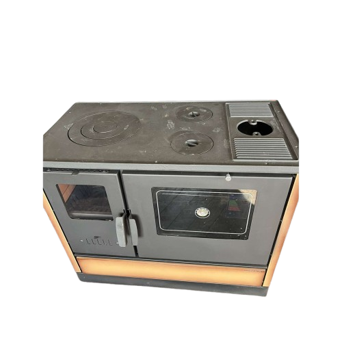 Піч-кухня на дровах Hosseven 4020 з духовкою та варильною поверхнею 8 кВт до 60 м2 опалювально-варильна піч Туреччина Київ