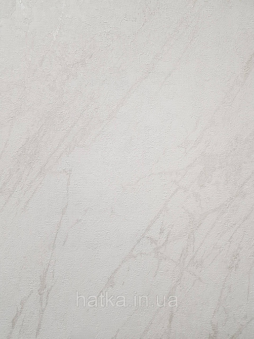 Шпалери вінілові на флізеліні AS creation Attico 1.06х10 під камінь мармур структурні білі зі сріблястим Київ - фото 2