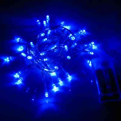 Гирлянда YES! Fun Нить 41 LED Синяя 2.8 м Статичная На батарейках (975056) Винница