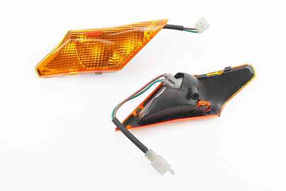 Yamaha JOG NEXT ZONE повороти передні в зборі к-кт 2шт (під бараб. гальмо), жовті Київ