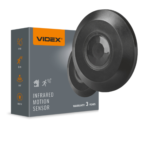 Датчик руху та освітленості VIDEX VL-SPC05B 220V 800W інфрачервоний Житомир