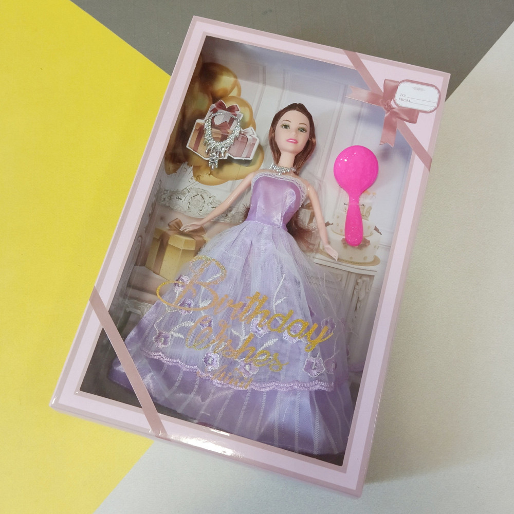 Лялька у коробці з сумочкою та розчіскою Київ - фото 5