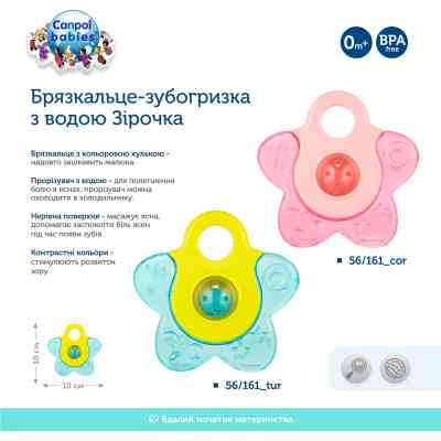 Прорезыватель Canpol Babies Звездочка Розовые (56/161_cor) Винница