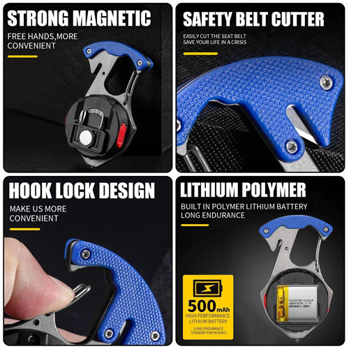 Фонарь для кемпинга W5143-COB, Белый, Жёлтый, Красный, multitool, Li-Ion, магнит, карабин Днепр - изображение 9