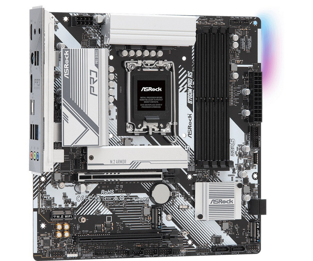 Материнська плата ASRock B760M Pro RS Socket 1700 ( без Bluetooth ) Харків - фото 5