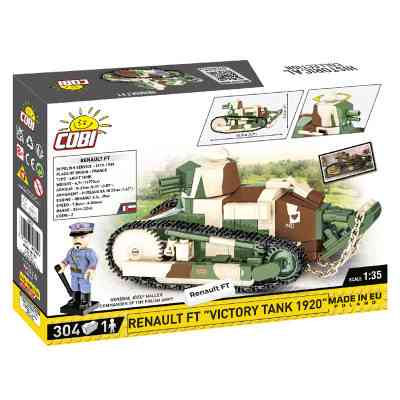 Конструктор Cobi Первая Мировая Война Танк Рено FT-17 Победа, 304 деталей (COBI-2992) Винница
