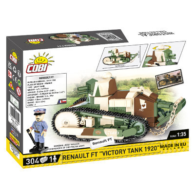 Конструктор Cobi Первая Мировая Война Танк Рено FT-17 Победа, 304 деталей (COBI-2992) Винница - изображение 2