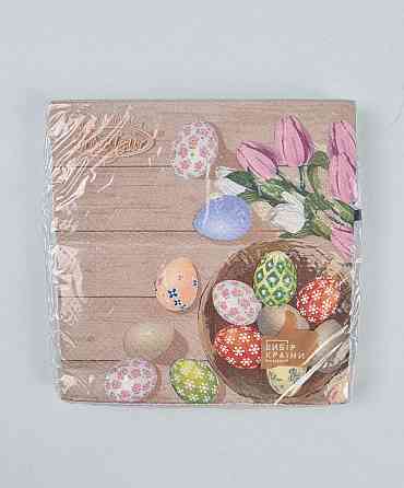 Пасхальная бумажная двухслойная салфетка (ЗЗхЗЗ, 16шт)  La Fleur 