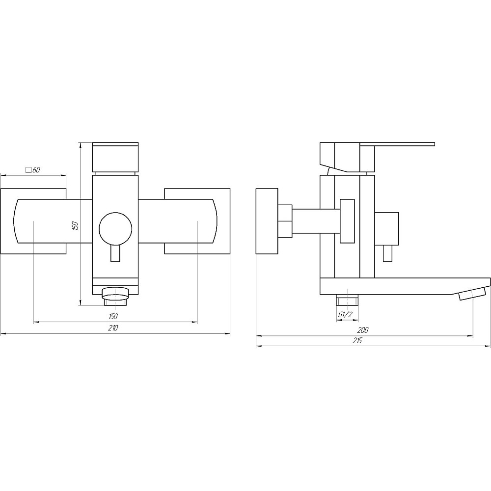 Змішувач для ванни Globus Lux Sorento SQ-102NHR Луцк - изображение 7