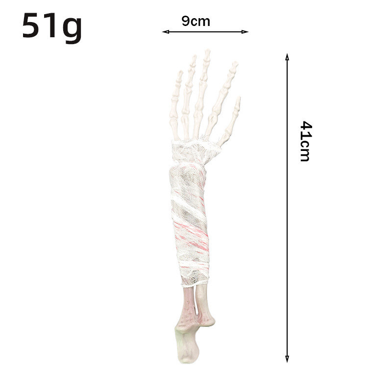Скелет рука на Хэллоуин 2 штуки 41 на 9 см разноцветный Киев - изображение 2