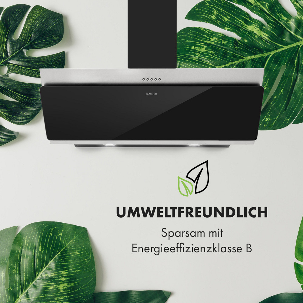 Вытяжка Alessia вытяжка над головой 350 м³/ч Push Control черный 90 см (Германия, читать описание) Ровно - изображение 6